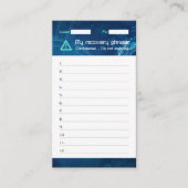 Crypto Wallet Sci-Fi Erholung Samen Phrase 12 Visitenkarte (Vorderseite)