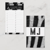 Crypto Wallet Zebra Erholung Seed Phrase 24 Visitenkarte (Vorne/Hinten)