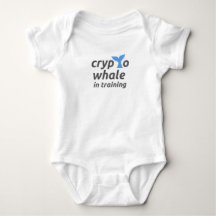 Crypto Whale in Training Baby Bodysuit