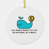 Crypto Whale T - Shirt Keramik Ornament (Vorne)