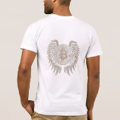 Crypto Wings Bitcoin Markt T-Shirt (Rückseite)