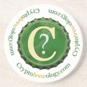 Cryptobrewology Logo-Untersetzer Getränkeuntersetzer (Vorne)