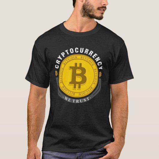 Cryptocurrency Bitcoin We Trust T-Shirt (Vorderseite)