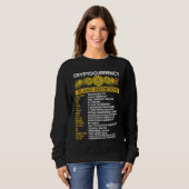 Cryptocurrency Blockchain Trader Finance Crypto In Sweatshirt (Vorne ganz)