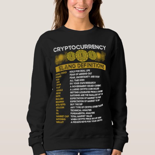 Cryptocurrency Blockchain Trader Finance Crypto In Sweatshirt (Vorderseite)