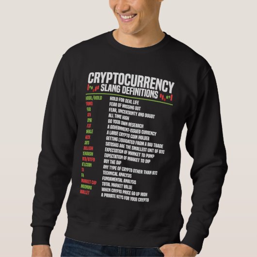 Cryptocurrency Blockchain Trader Finance Crypto In Sweatshirt (Vorderseite)