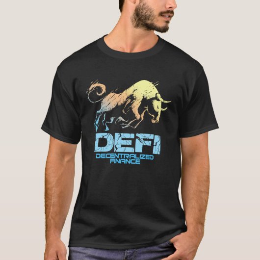 Cryptocurrency DECENTRALIZED FINANCE DEFI Crypto B T-Shirt (Vorderseite)