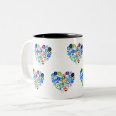 Cryptocurrency Herz-Tasse Zweifarbige Tasse (Vorderseite Links)
