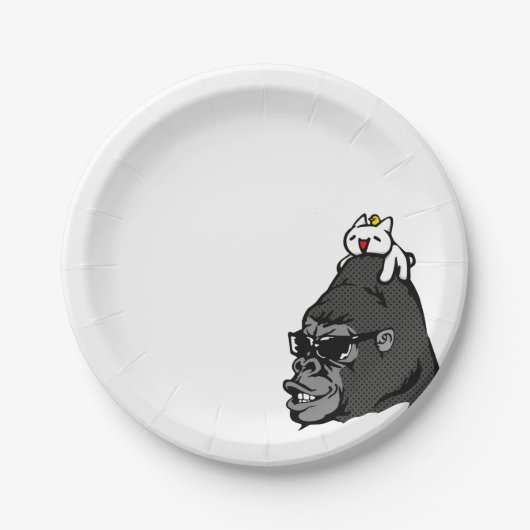 Cryptocurrency MonaCoin Gorilla and Monar Pappteller (Vorderseite)