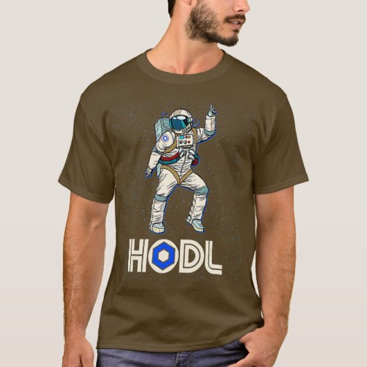 CryptoCurrency Talk Fun HODL Chainlink Disco T-Shirt (Vorderseite)