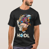 CryptoCurrency Talk Ripple XRP HODL Space Man on T T-Shirt (Vorderseite)