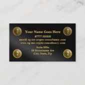 CryptoCurrency Trading Consultant, Leder-Look Visitenkarte (Rückseite)