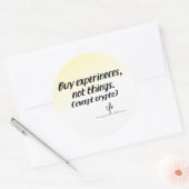 Cryptocurrency vs. Things Gold Tint Runder Aufkleber (Umschlag)