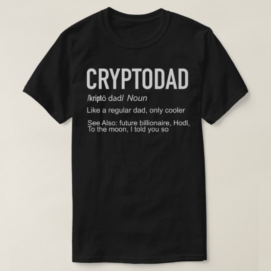 Cryptodad Crypto dad Premium T-Shirt (Design vorne)