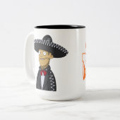 CryptoDads NFT NYC-Tasse mit Vater-Image Zweifarbige Tasse (Vorderseite Links)