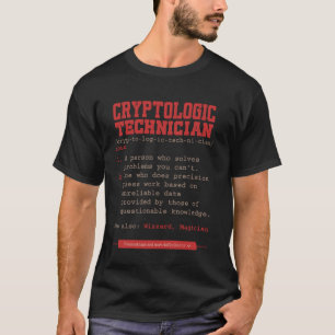 Cryptologiker Dictionary Term Cryptologis T-Shirt