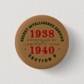 Cryptologist-Knopf 1938-1940 Button (Vorderseite)