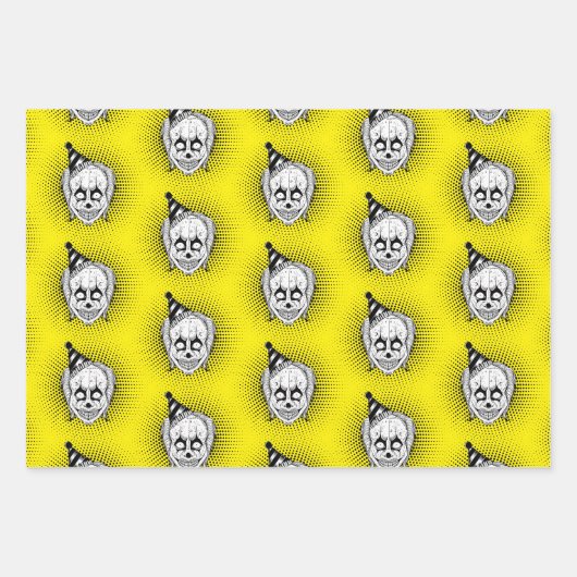 Cryptopapier für den Clown-Horror Geschenkpapier Set (Vorderseite)