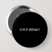 Cryptowährung Meme XRP Army Quote Hodl Crypto Button (Vorne & Hinten)