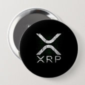 Cryptowährungs-Binärkode XRP Hodlers Crypto Meme Button (Vorne & Hinten)
