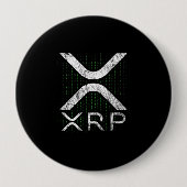 Cryptowährungs-Binärkode XRP Hodlers Crypto Meme Button (Vorderseite)