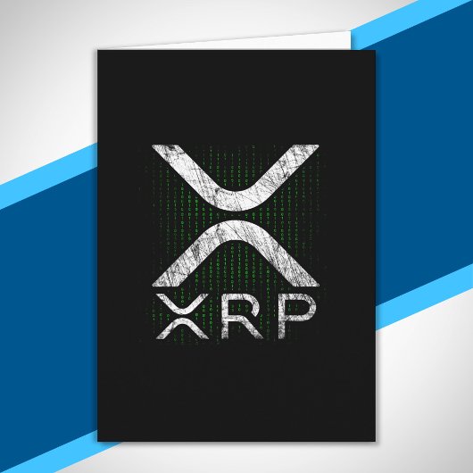 Cryptowährungs-Binärkode XRP Hodlers Crypto Meme Karte