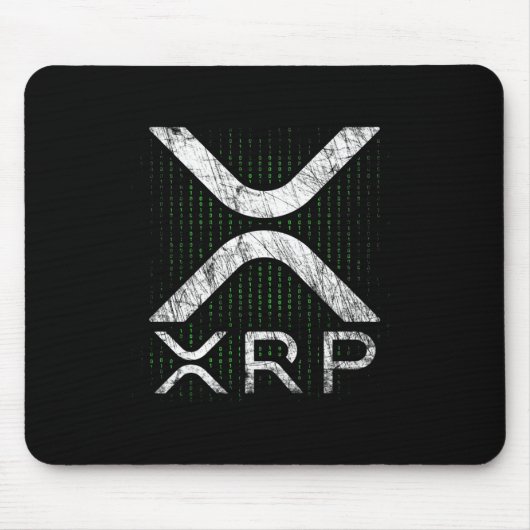 Cryptowährungs-Binärkode XRP Hodlers Crypto Meme Mousepad (Vorne)