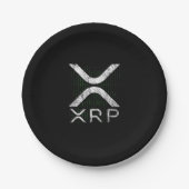 Cryptowährungs-Binärkode XRP Hodlers Crypto Meme Pappteller (Vorderseite)