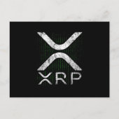 Cryptowährungs-Binärkode XRP Hodlers Crypto Meme Postkarte (Vorderseite)