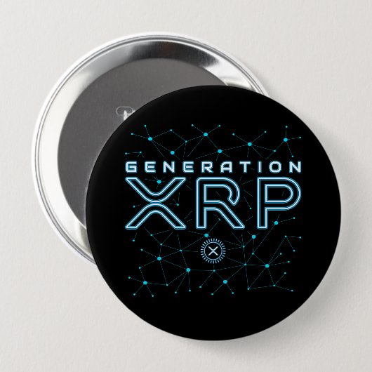 Cryptowährungs-Generation XRP Crypto Blockchain Button (Vorne & Hinten)