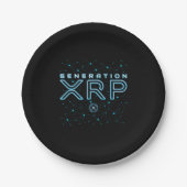 Cryptowährungs-Generation XRP Crypto Blockchain Pappteller (Vorderseite)