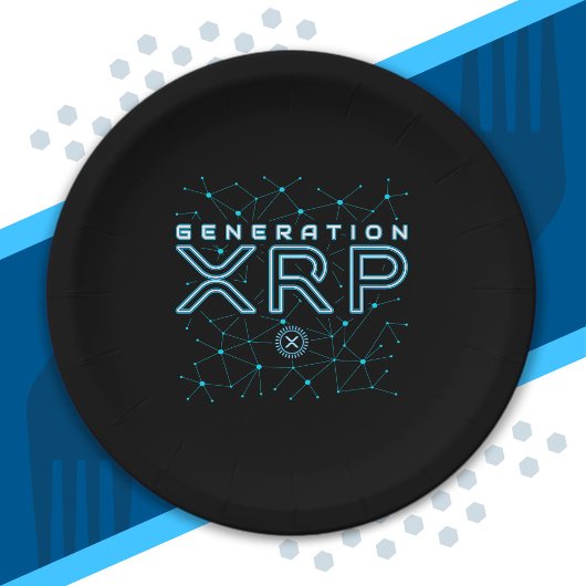 Cryptowährungs-Generation XRP Crypto Blockchain Pappteller