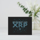 Cryptowährungs-Generation XRP Crypto Blockchain Postkarte (Stehend Vorderseite)