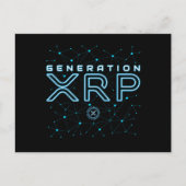 Cryptowährungs-Generation XRP Crypto Blockchain Postkarte (Vorderseite)