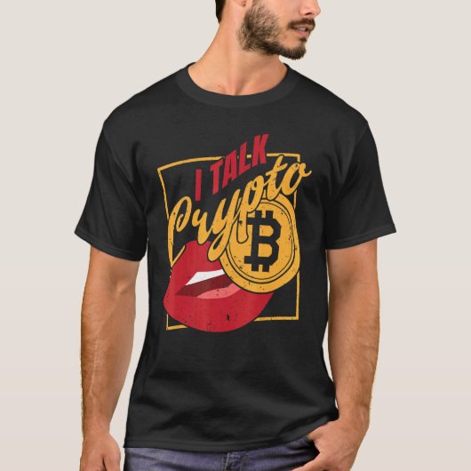 Cryptowährungs Lifestyle I Talk Crypto Trading Inv T-Shirt (Vorderseite)