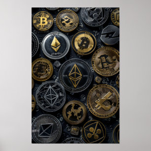 Cryptowährungshandbuch für Anfänger-Poster Poster