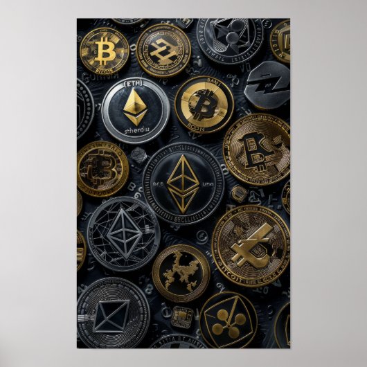 Cryptowährungshandbuch für Anfänger-Poster Poster (Vorne)