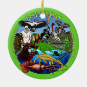 Cryptozoology-Verzierung Keramik Ornament (Hinten)