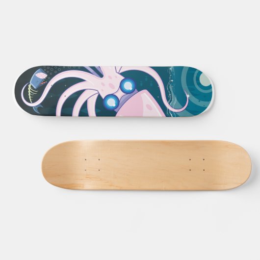 CryptoZu™ Riese-Tintenfisch Skateboard (Horizontal)
