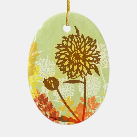 Crysanthemum Graphic Keramikornament (Vorne)