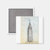 CryslerBuilding Magnet (Vorderseite/Rückseite)