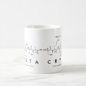 Crysta-Peptidname-Tasse Kaffeetasse (Mittel)