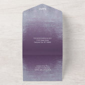 Crystal Agate Wedding Amethyst ID825 All In One Einladung (Außenbereich)