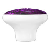 Crystal Amethyst Jewel Keramik Knob Keramikknauf (Seitenansicht)