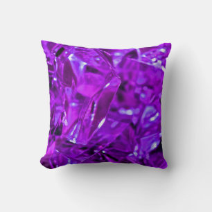 Crystal Amethyst Lila Gemstone Kissen