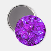 Crystal Amethyst Lila Gemstone Magnet (Vorderseite/Rückseite)