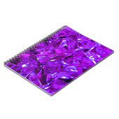 Crystal Amethyst Lila Gemstone Notizblock (Linke Seite)