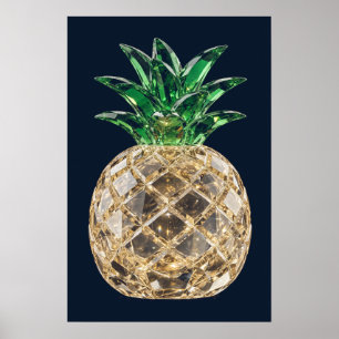 Crystal-Ananas-Plakat — Crystal Harvest Poster