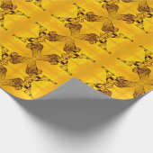 Crystal Angel auf geometrischem Papier Geschenkpapier (Ecke)