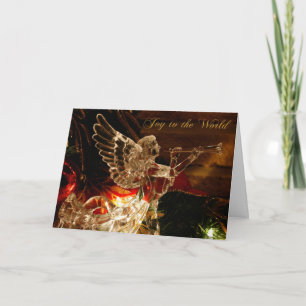 Crystal Angel Joy to World Feiertagskarte